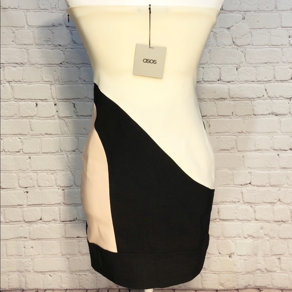 NWT ASOS Strapless Bodycon Mini Cocktail Dress 8 - Picture 3 of 8